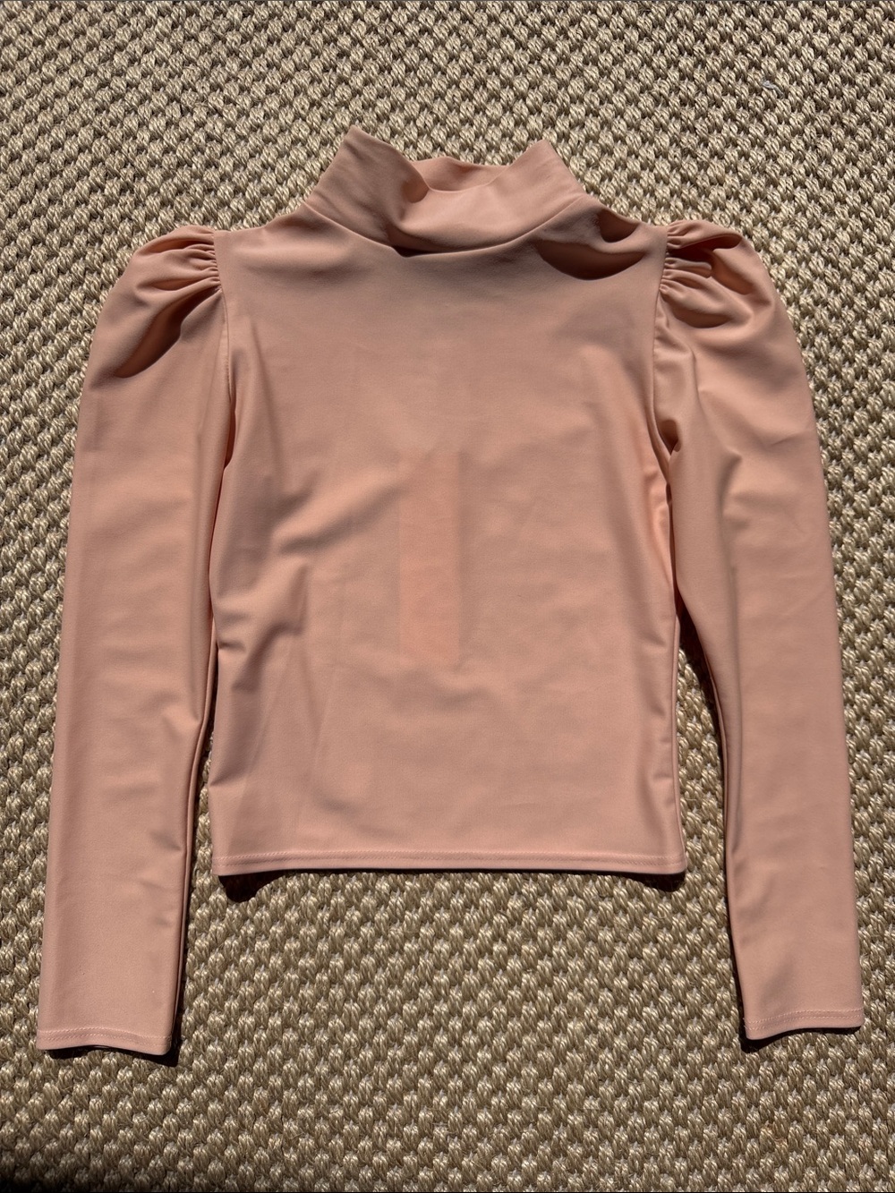 NWT Heidi Merrick Toddler Girls Coral Pink Ruffle Puff Sleeve Rashguard small
